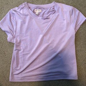 Urban Outfitters Metallic Cropped T-shirt - M